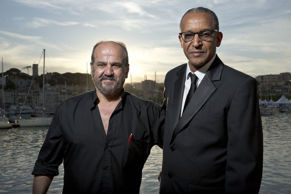Oussama Mohammad et Abderrahmane Sissako (réalisateur de Timbuktu) à Cannes © Paul Blind
