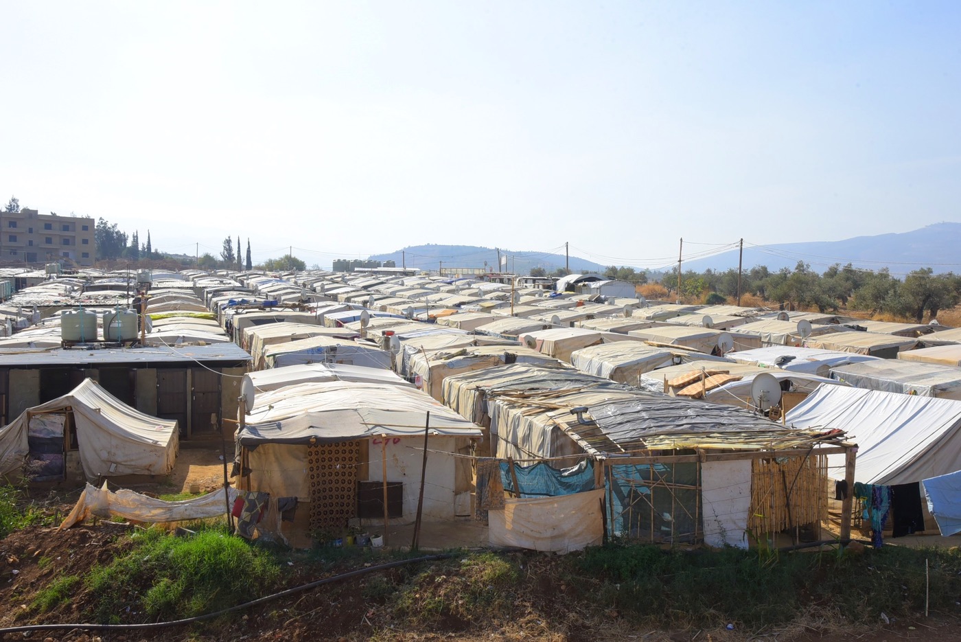 Not far from Tel Abbas, the larger Reyhanli refugee camp in Akkar, pictured on November 11, 2016, has housed hundreds of refugees. (Muhammed Salih/Anadolu Agency)